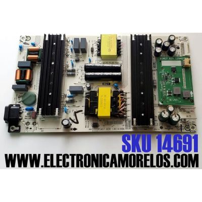 FUENTE DE PODER PARA TV HISENSE / NUMERO DE PARTE 332852 / RSAG7.820.13014/ROH / 13014-B / RSAG7.820.12946/ROH / MODELO 55U7K
